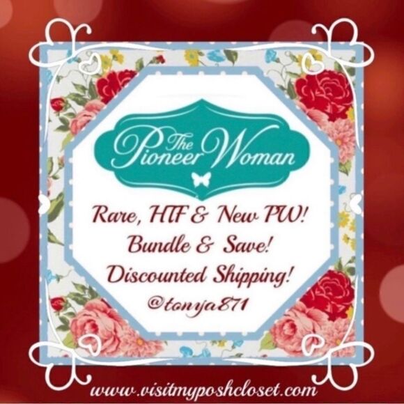 🦋 New Pioneer Woman Amelia 4-Piece 14.7-Ounce Goblet Set, Blue - Picture 2 of 10